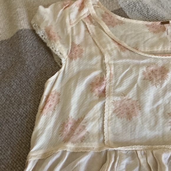 Free people babydoll tuni with lace nwt - Picture 3 of 5